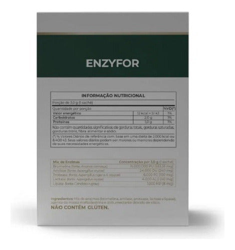 Enzyfor Enzimas Digestivas - 30 Sachês 3g - Vitafor