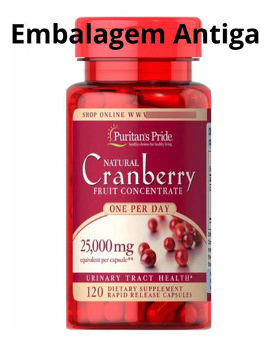 Puritans Pride Cranberry Dose Diária 500 Mg 120 Cápsulas