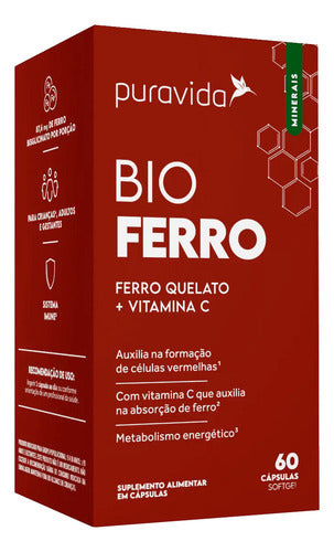 Bio Ferro Puravida 60 Cápsulas