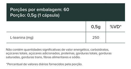 Happy Theanina (60 Caps) Teanina 250mg | Essential Nutrition Sabor Sem sabor