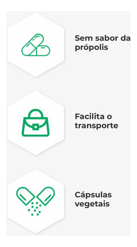 Propomax Extrato De Própolis Verde 30 Capsulas - Apis Flora Sabor Sem sabor