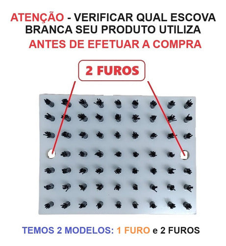 Kit Escovas 2 Furos Reposição Limpa Solas Bravoshop Esportes