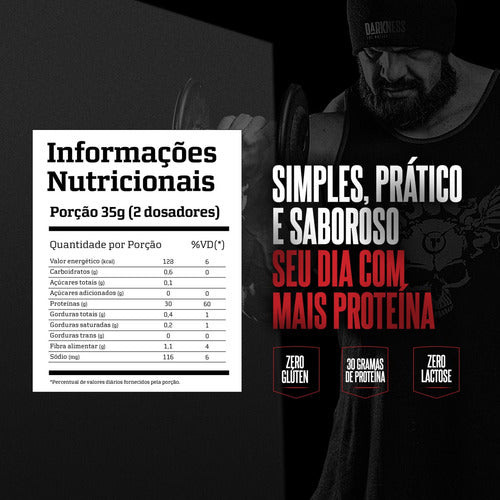 Darkness Carnibol Proteína Ultra Concentrada Chocolate - 900g