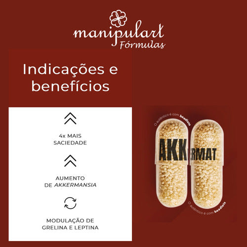 Akkermat Florien 150mg 30cps Selo Cápsula Gastro Autênticos Sabor Sem Sabor