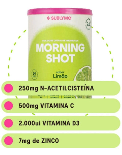 Morning Shot Limão 144g Sublyme