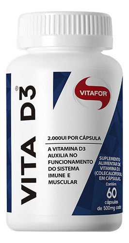 Vitamina D3 60 Cápsulas Vitafor