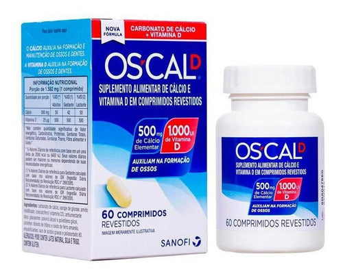 Os-cal D 500mg/1000ui 60 Comprimidos Sanofi