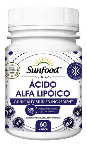 Ácido Alfa Lipóico 600 Mg 60 Cápsulas Sunfood Clinical Sabor Caps