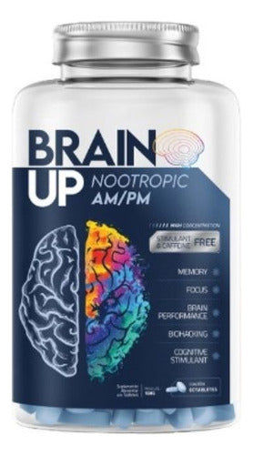 Nootrópico Brain Up Am/pm 60 Tabletes True Source Sabor Sem sabor