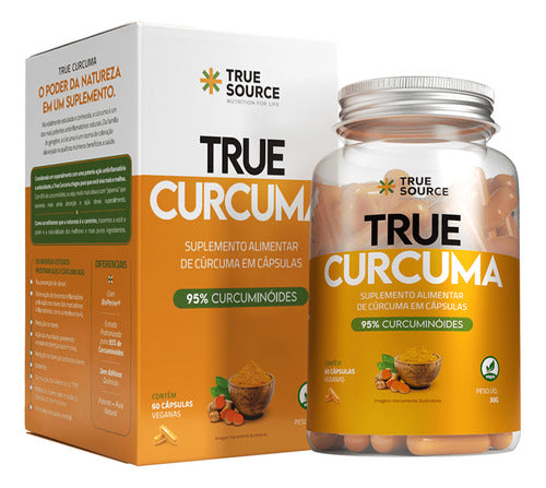 True Curcum Plus 60 Cápsulas Premium True Source Sem sabor