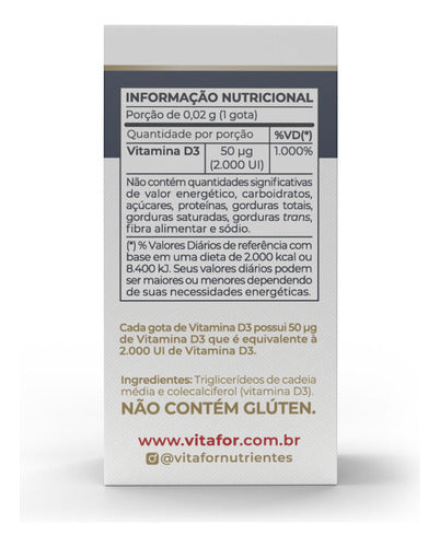 Vita D3 Líquida 2.000ui 10ml Vitafor