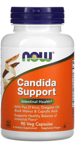 Candida Manutenção Now Foods 90veg Caps Sabor Sem sabor