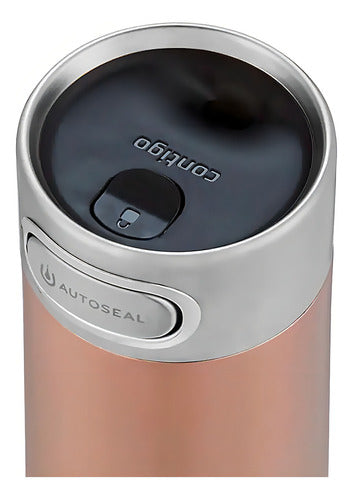 Copo Térmico Luxe Autoseal 473ml Chardonnay Contigo Cor Rose gold