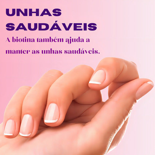 Hair Skins & Nails Advanced 2x Mais Biotina 6000mcg 80 Gomas Nature's Bounty