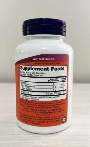 D-mannose 500mg 120 Caps Vegan Now Foods Sabor Neutro