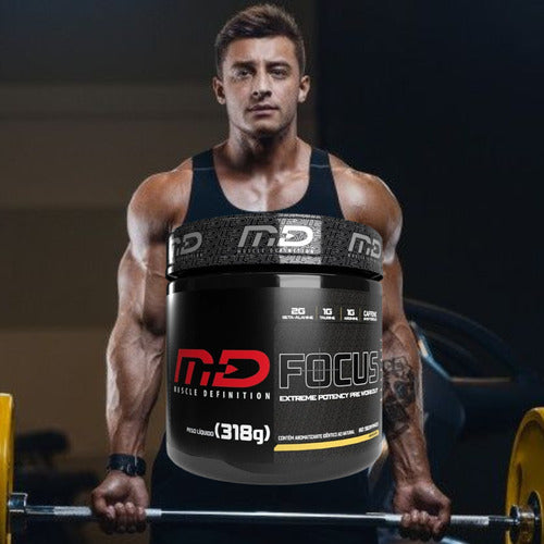 Pre Treino Focus C/beta Alanina, Arginina, Taurina - 318g-md Sabor Frutas Vermelhas