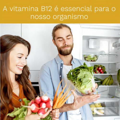 Vitamina B12 500mg 60 Tablets - Ocean Drop Sabor Sem sabor