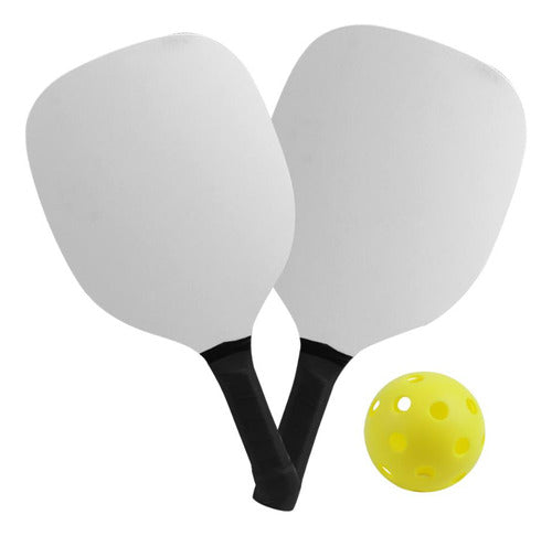 Kit Raquete Pickleball Ergonômico Esporte Lazer Ar Livre