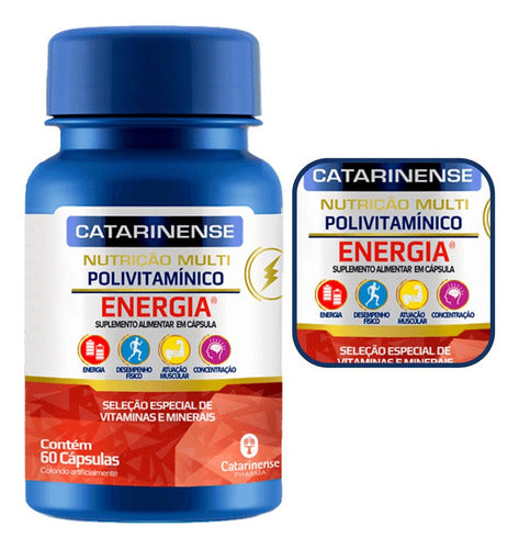 Polivitamínico Energia Catarinense 60 Cápsulas Sabor Without flavor