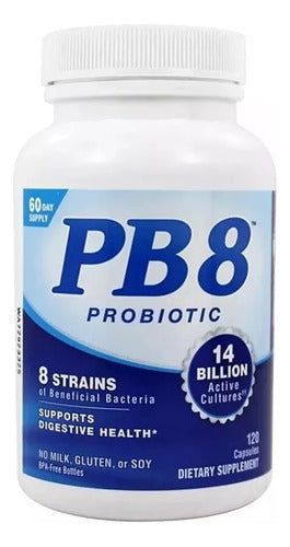 Probiotico Pb8 14 Bilion 120 Caps Original Importado Sem Sabor