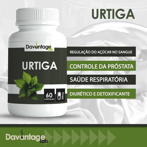 Kit 2 Raiz Urtiga 100% Puro Natural Capsulas 500mg (ortiga)