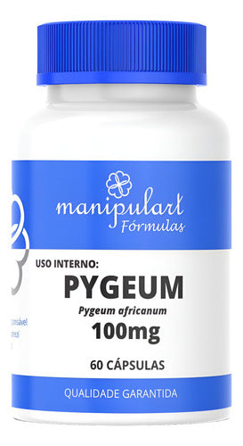 Pygeum Africanum 100mg - 60 Cápsulas Sabor Sem Sabor