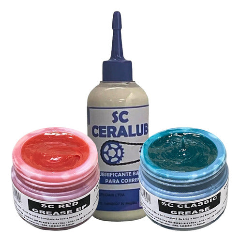 Kit Graxas Cubo De Roda Rolamento E Caixa De Direção De Bicicleta E Lubrificante Cera Para Corrente Bike Silicamp