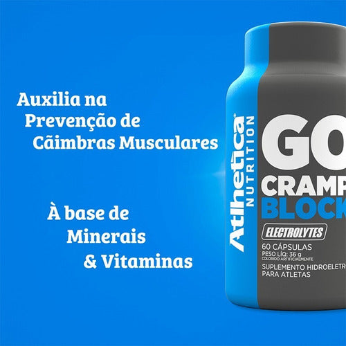 Atlhetica Nutrition - Go! Cramp Block 60 Capsulas - Sem sabor