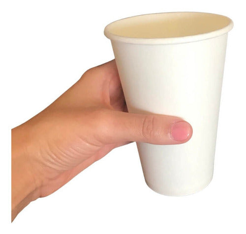 Copo Papel Branco 500ml - Pct 80 Unidades Biodegradável