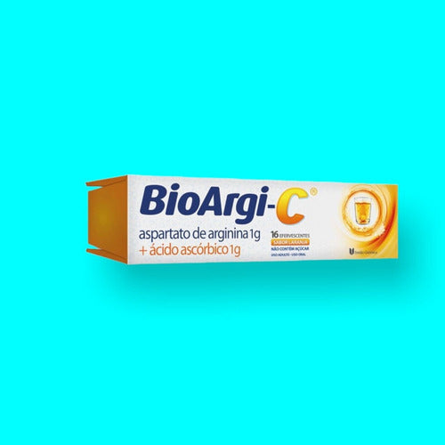 Bioargi C Vitamina C 1g + Arginina 1g 16 Comp. Efervecente Sabor Laranja