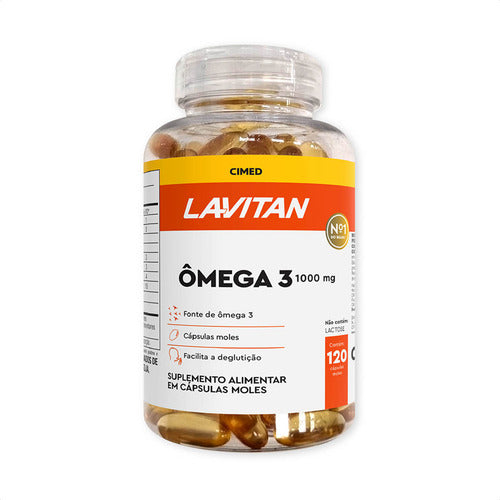 Kit 2 Lavitan Omega 3 - Com 120 Capsulas