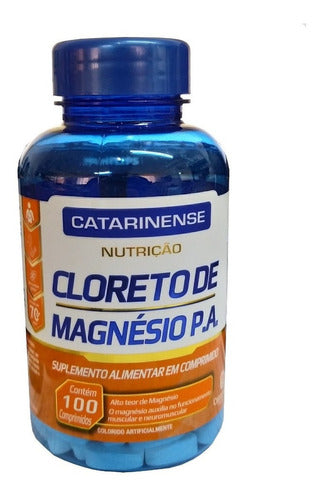 Suplemento Em Comprimidos Catarinense Pharma Cloreto De Magnésio Em Pote 100 Un