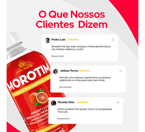 Morotim único Termogenico Liquido Morosil união Vegetal Sabor Laranja Com Frutas Vermelhas