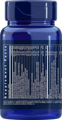 Multivitamínico One Per Day 60 Tablets Life Extension Sabor Sem sabor