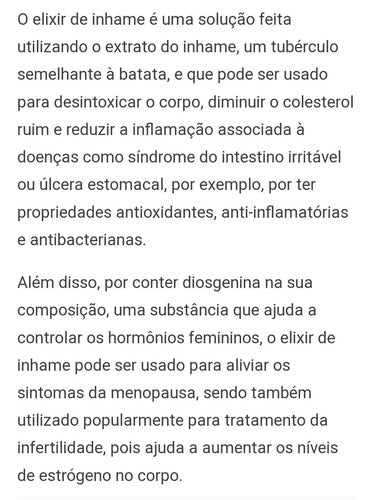 Elixir De Inhame Concentrado 250 Ml Sabor Sem sabor