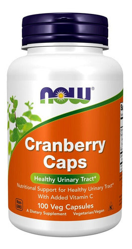 Cranberry Concentrado Now Foods 100 Cap Cran Berry Sabor Sem sabor