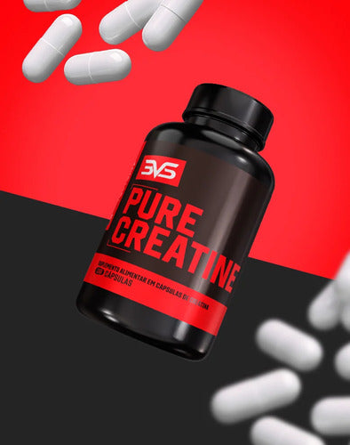 Creatina 100% Pura Monohidratada Com Matéria-prima Importada. - Fórmula Avançada Com 3g De Creatina Na Dose - 180 Cápsulas