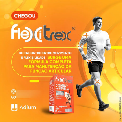 Flexitrex Colágeno Tipo 2 60caps - Adium Sabor Sem sabor