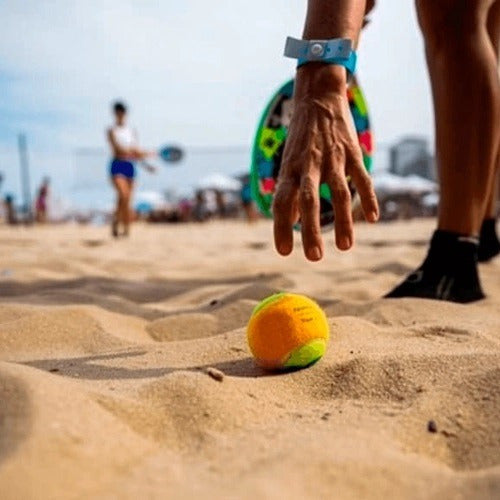 Kit 5 Pcs Bola Beach Tennis Bolinha Tênis Praia Quick Shot