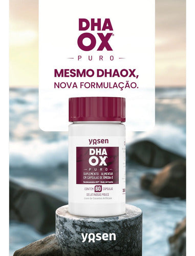 Ômega 3 Dhaox Puro Pote Com 60 Cápsulas 350g Yosen Sabor Sem sabor