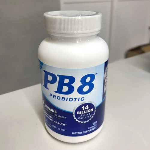 Probiotico Pb8 14 Bilion 120 Caps Original Importado Sem Sabor