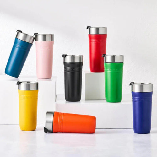 Caneca Térmica Inox 350 Ml On The Go Laranja Le Creuset