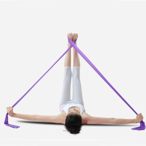 Faixa Elástica Para Fisioterapia Yoga Alongamento Pilates