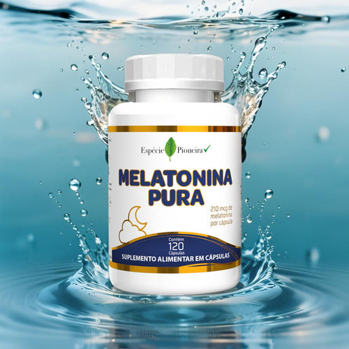 Melatonina Pura- 120 Cápsulas Matéria Prima Importada- Forte Sabor Sem Sabor