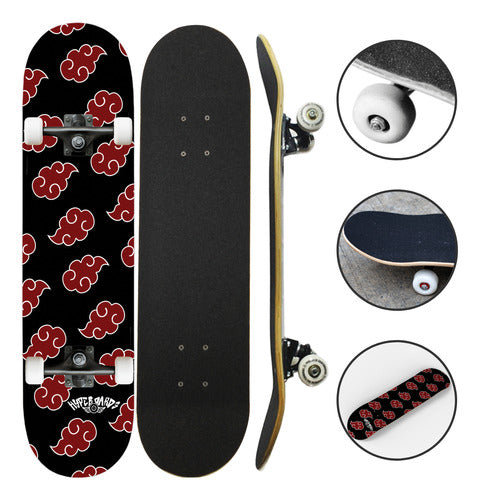 Skate Naruto Street Semi Profissional Montado Iniciante