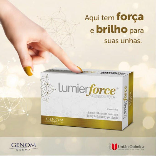 Lumier Force 30 Cápsulas Suplemento Alimentar Ômega 3 Genom