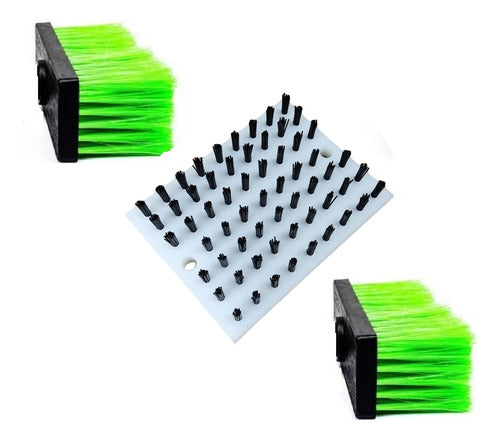 Kit Escovas 2 Furos Reposição Limpa Solas Bravoshop Esportes