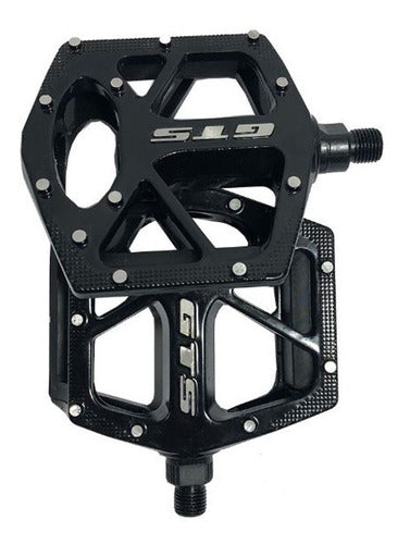 Pedal Gts Plataforma Aluminio Rosca Grossa Esferas Bike