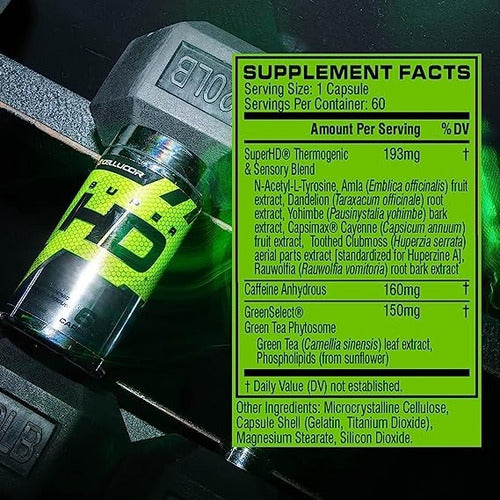 Suplemento en cápsula Cellucor Adelgaçante de 60 un