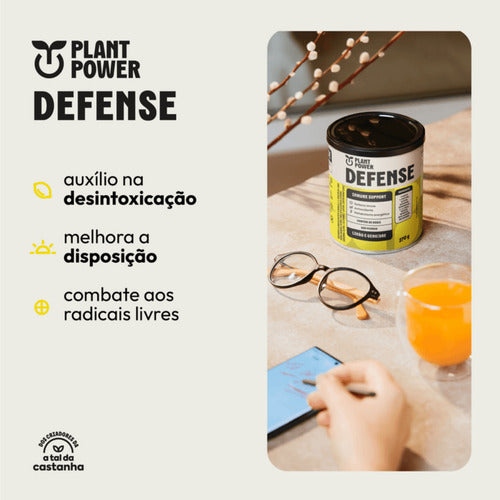 2x Defense Imunidade Limão E Gengibre Plant Power 270g